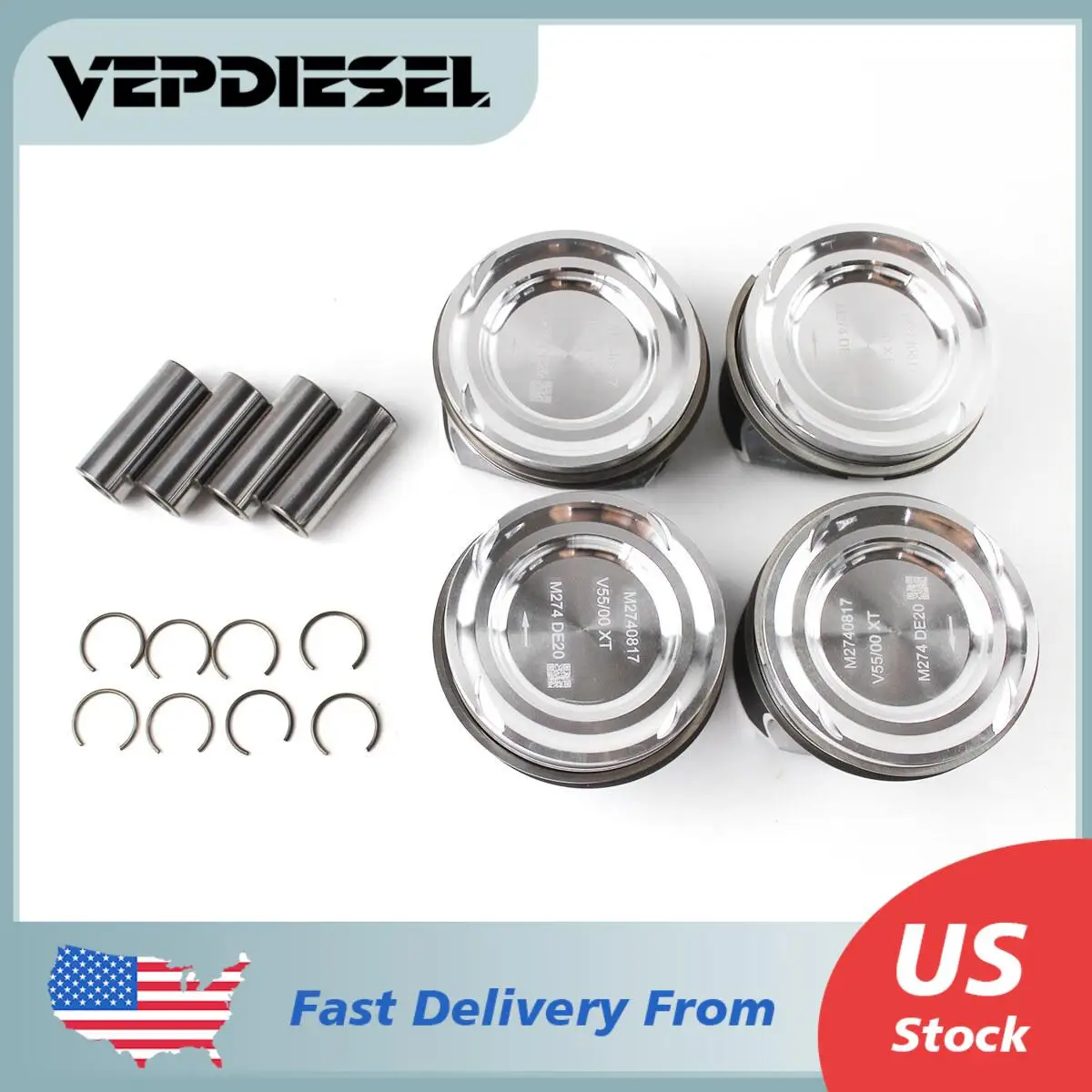 4x Pistons Rings Set Φ83mm STD For Mercedes-Benz C200 C250 C300 E250 E300 W205 2.0 M274 2740371401 2740301617