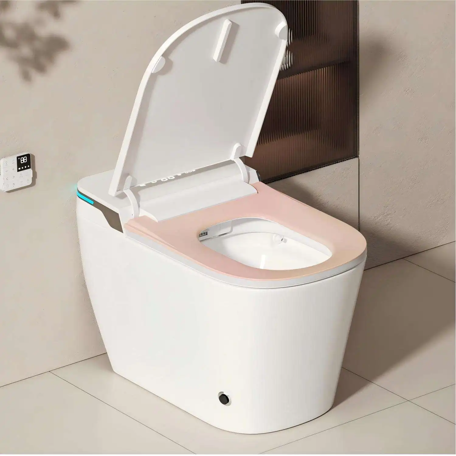 

USA Free Shipping Electric Bidet Smart Toilets Bowl Automatic Cover Flushing Commode Heated Seat Modern Electric Smart Toilets