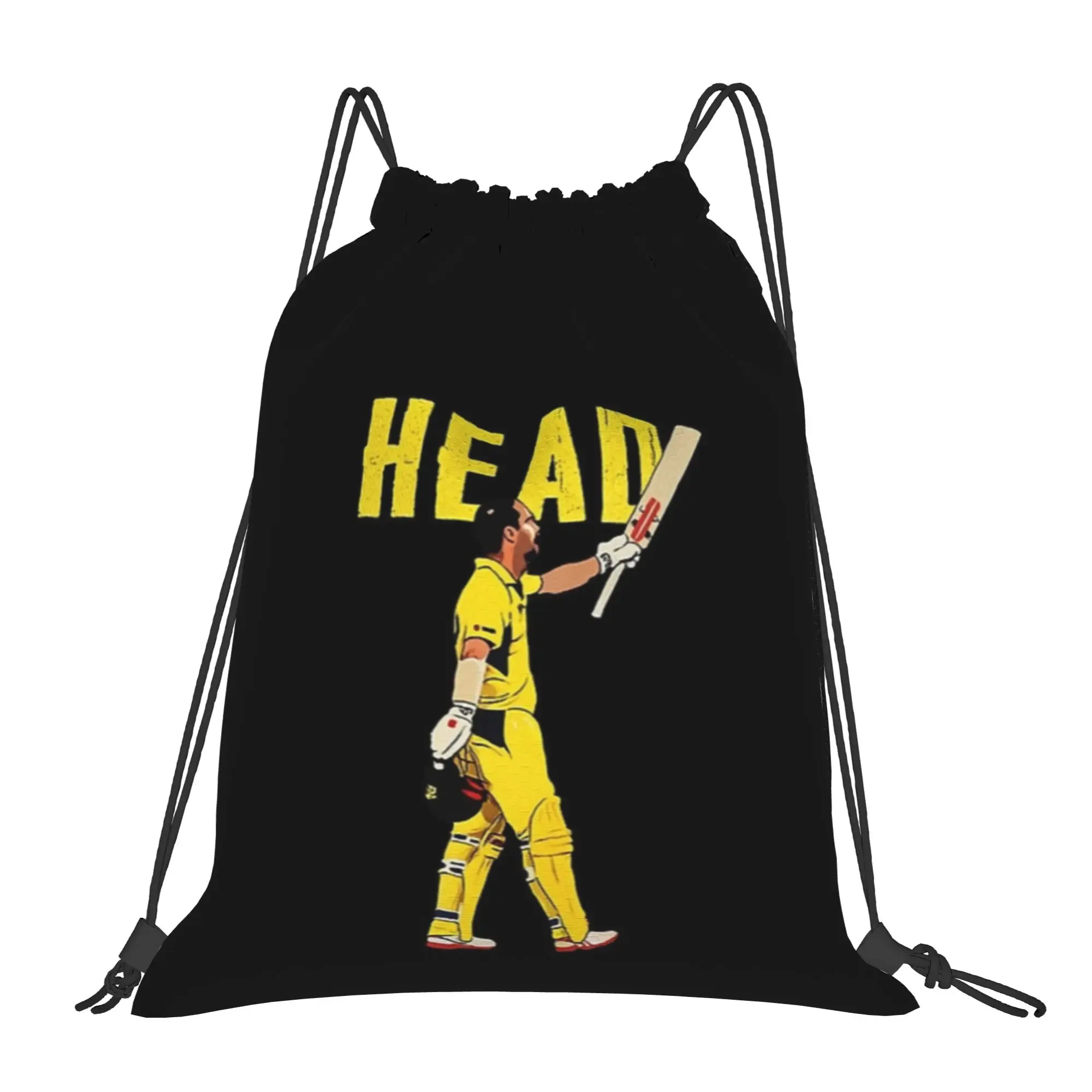 

Спортивная сумка-мешок Travis Head для австралийского крикетчика, портативная спортивная сумка на шнурке, рюкзак для езды на велосипеде, рюкзак для хранения спортивной одежды