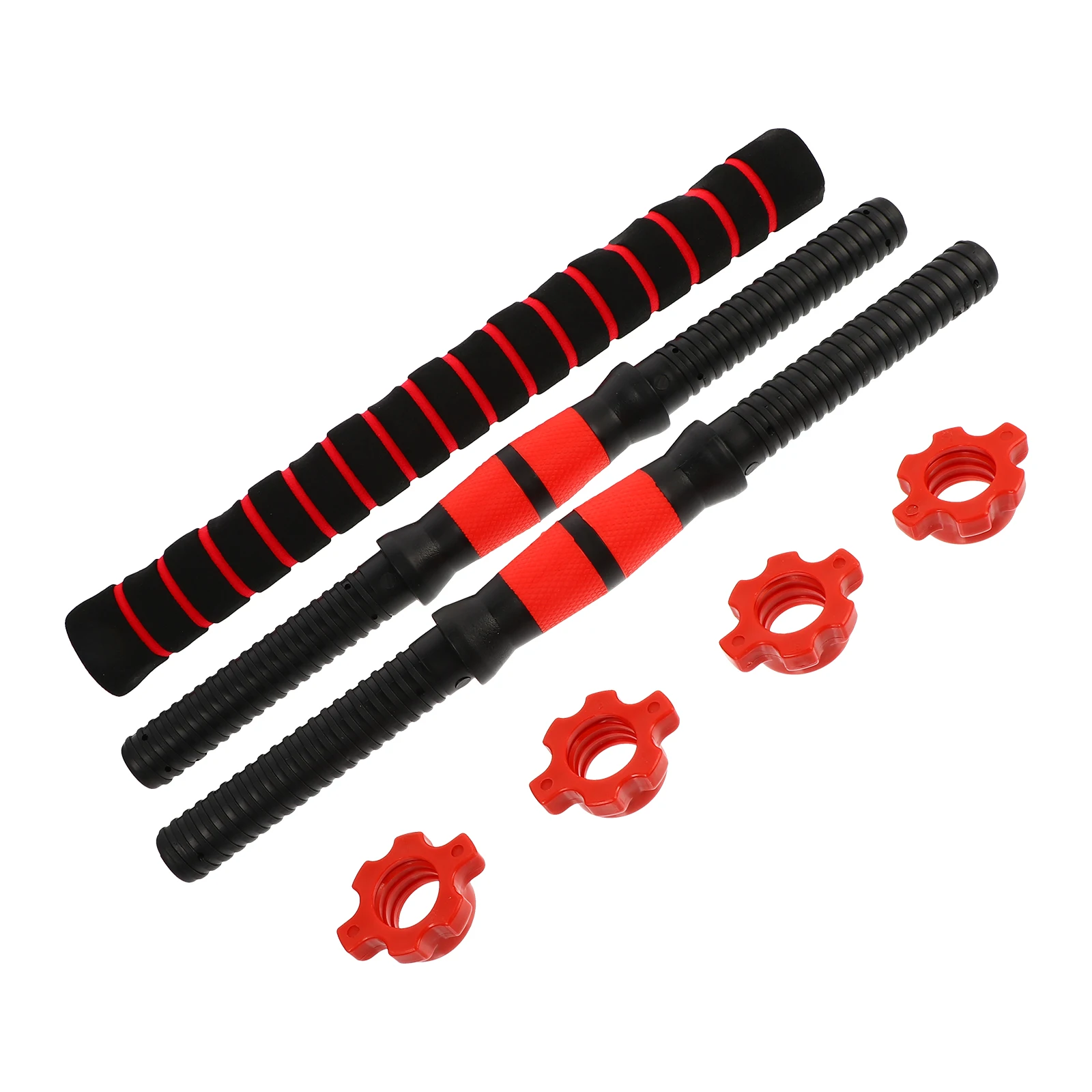 

1 set 1 Set Dumbbell Bar Replacement Rod Ultra-Precision Thread Non-Slip Handle For Home Workout Fitness Equipment Dumbbell