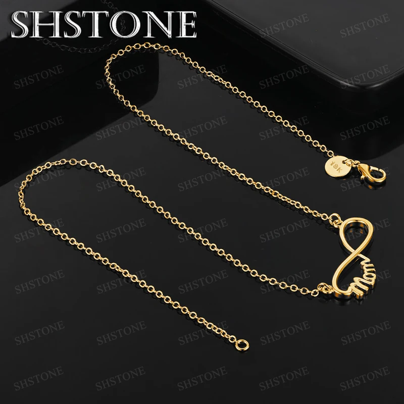 

Fashion Charm 45cm 18k Gold Number 8 Necklace O Chain For Women Valentine's Day Jewelry Gift For Birthday Party Fine Gift