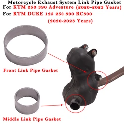 Connecting Gasket Slip On For KTM DUKE 125 250 390 Adventure 2020 2021 2022 2023 Motorcycle Exhaust Middle Link Pipe Gaskets