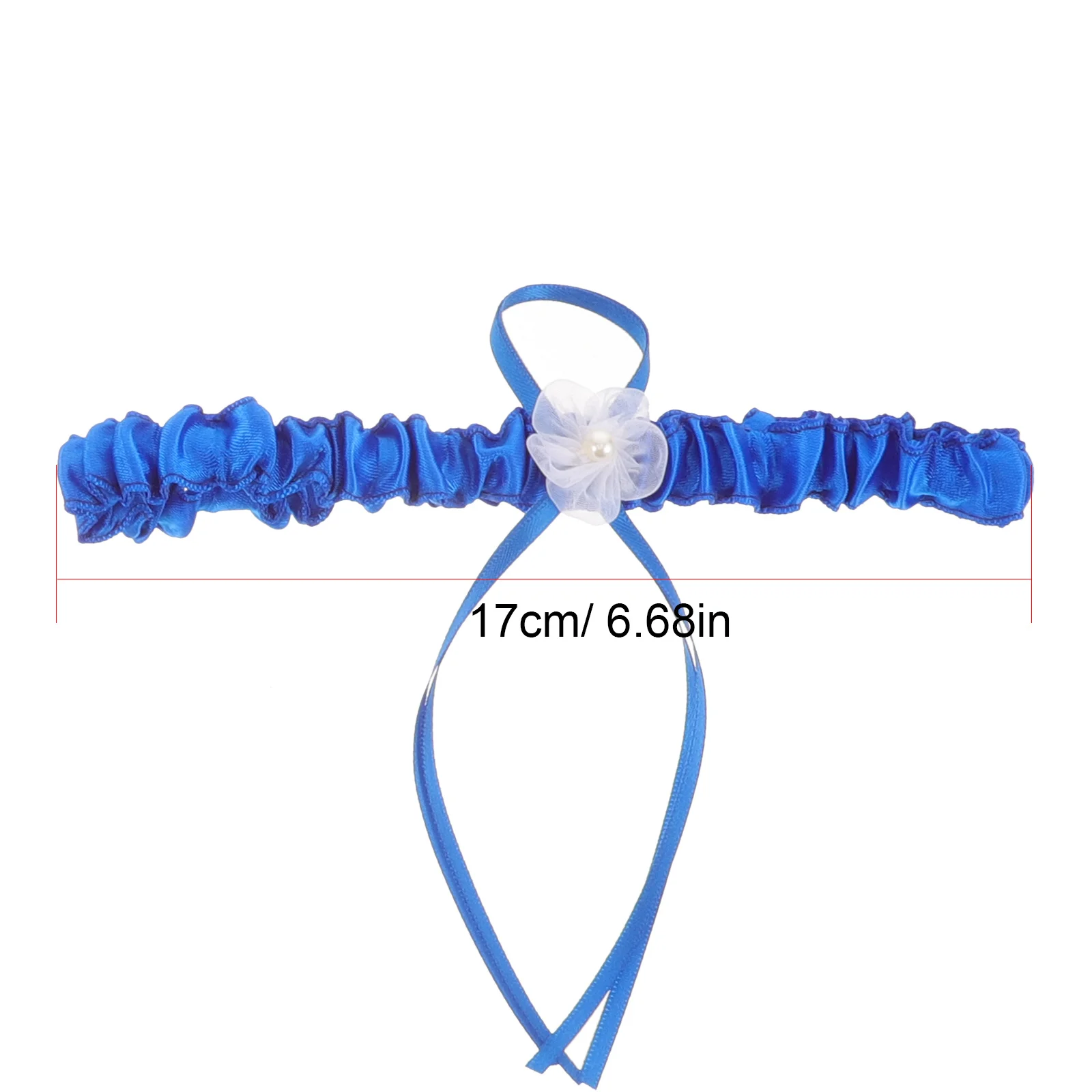 1 paio di giarrettiere da sposa in pizzo, fascia per coscia, design floreale, morbida fascia per gambe in pizzo elasticizzato, accessorio per ballo di fine anno