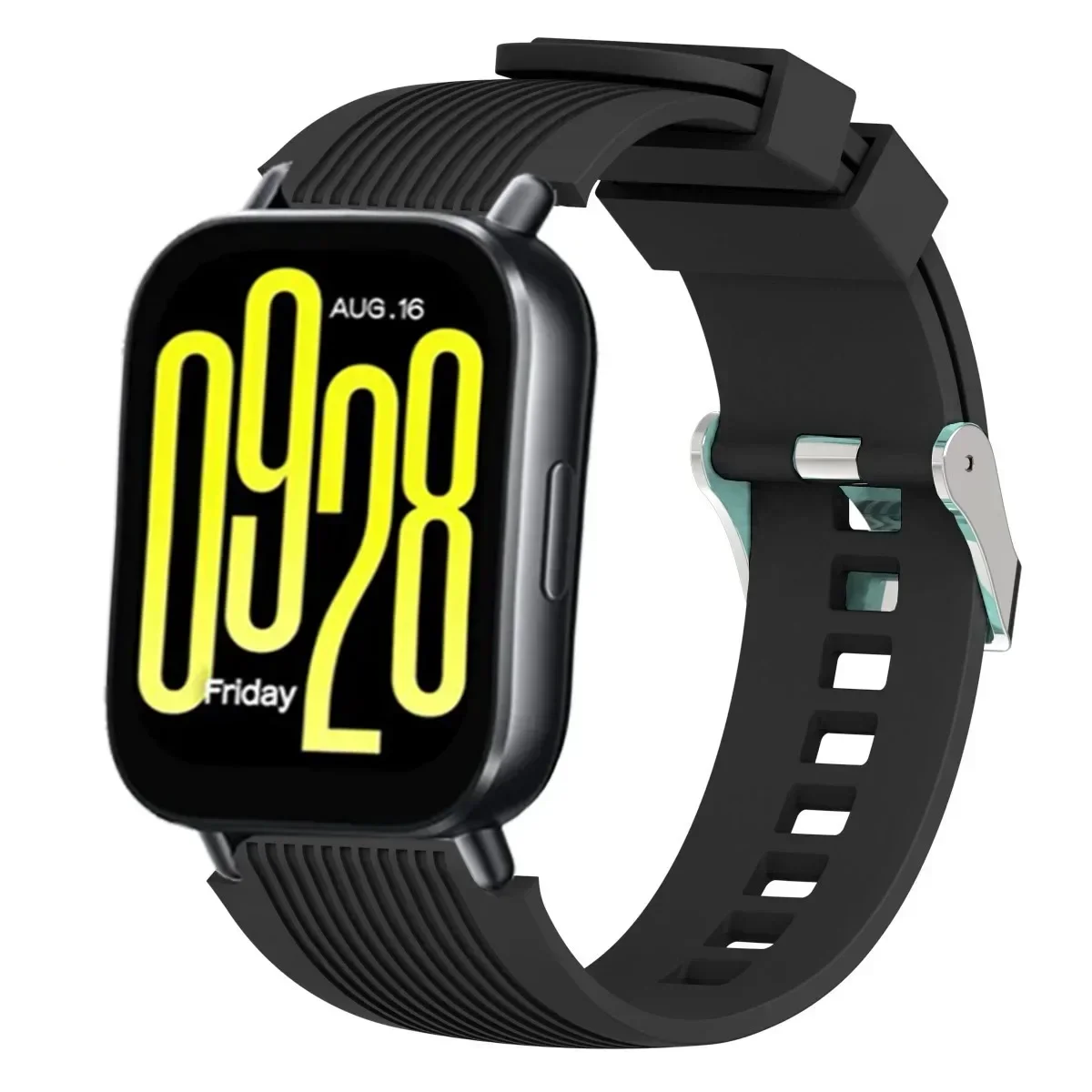 Pulseira de silicone texturizada com ranhura para redmi watch 5 active/lite pulseira de substituição confortável para huawei watch 3/gt5/4 pro 46mm