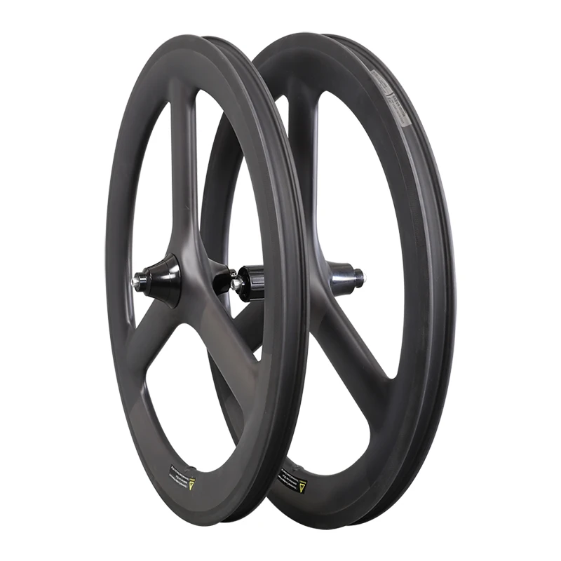 Carbon tri spoke 3 spokes wheelset 20