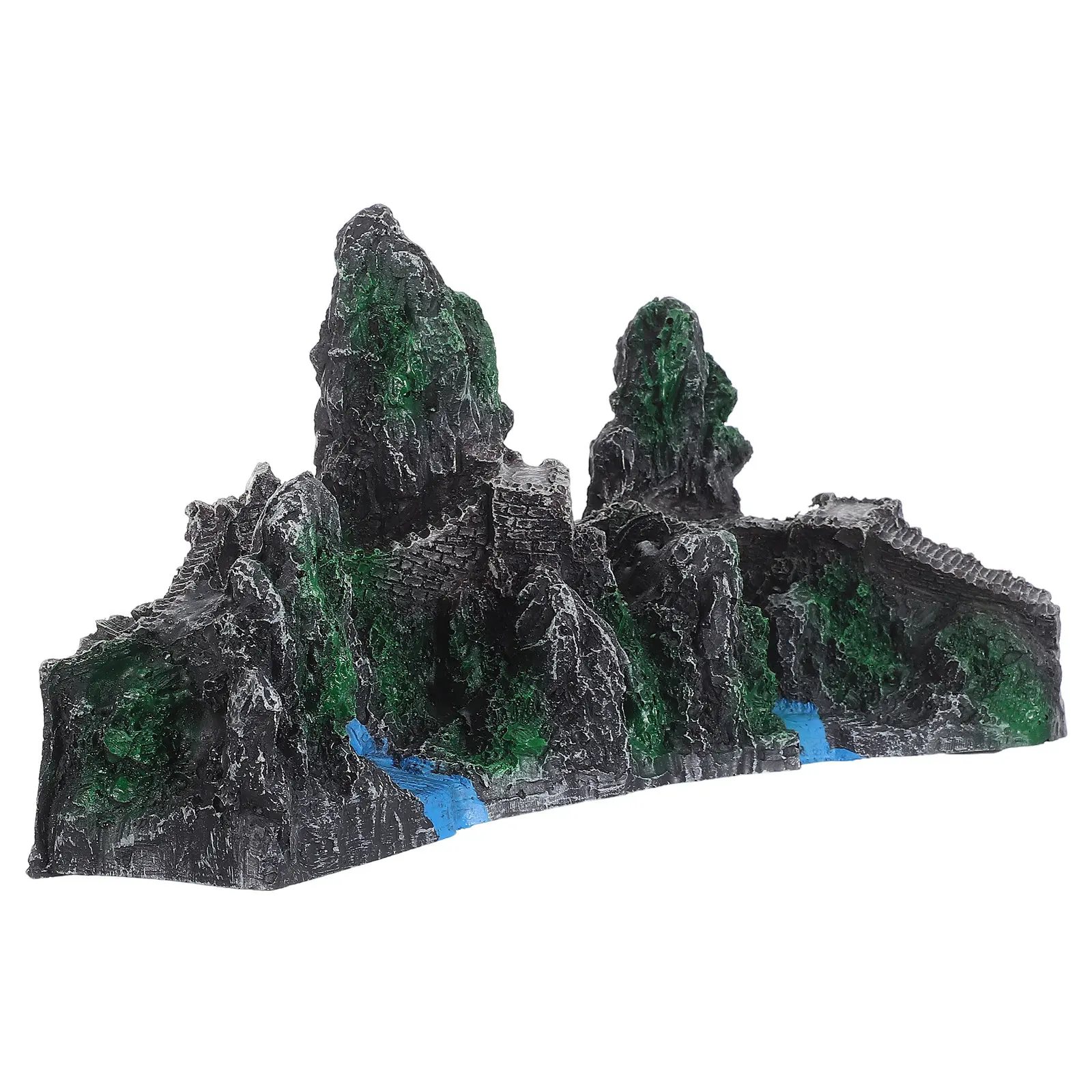 Simulated Rock Resin Miniature Bonsai Mountain Sculpture Aquarium Cave Aquarium Mountain Formation Fish Tank Landscape