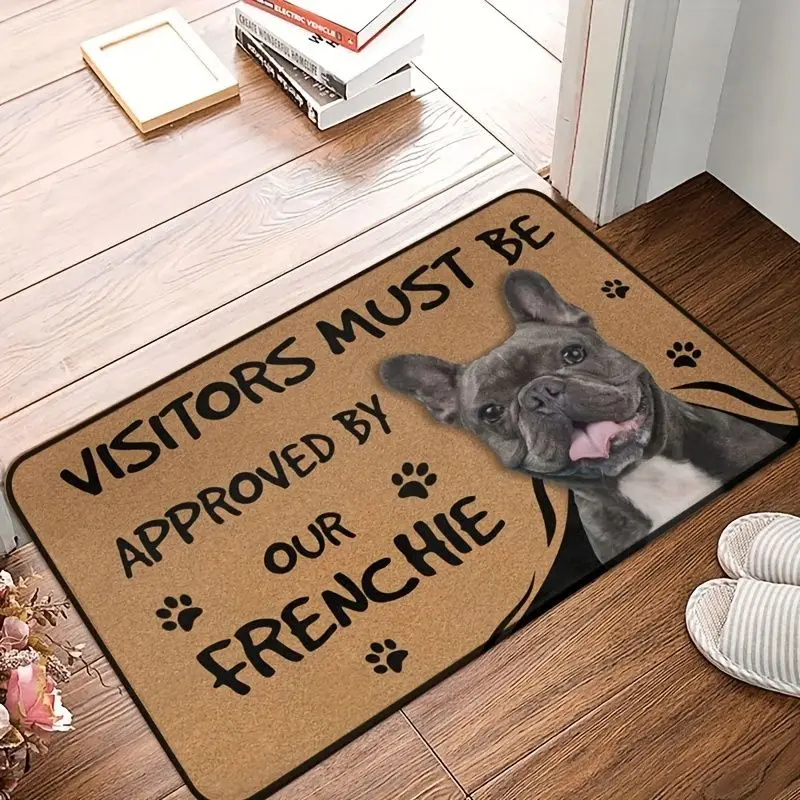 Funny Dog and Cat Area Floor Mat Decorative Carpet Non-slip Easy To Clean Area Rug  Living Room Home Office Washable Doormats