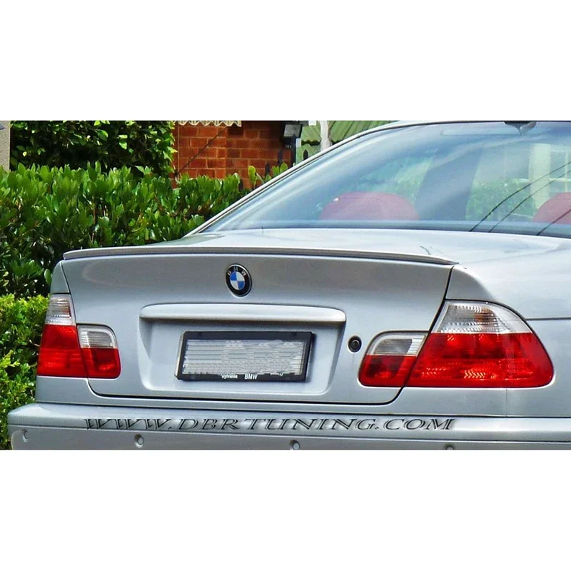 High Quality ABS For BMW 3 Series E46 1998-2006 318 320 323 325 328 4-Door Sedan Rear Wing Spoiler Glossy Black or White