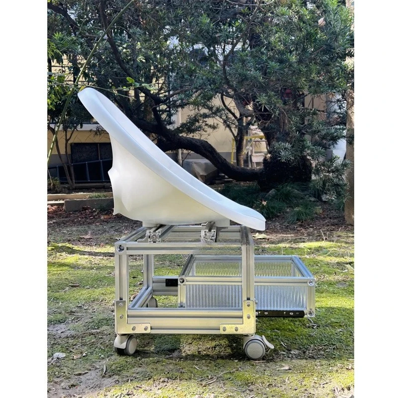 เก้าอี้สตูลแบบถอดประกอบได้ ทำด้วยมือ โครงอะลูมิเนียม เก้าอี้นั่งอเนกประสงค์ ดีไซน์สร้างสรรค์ พร้อมพนักพิง