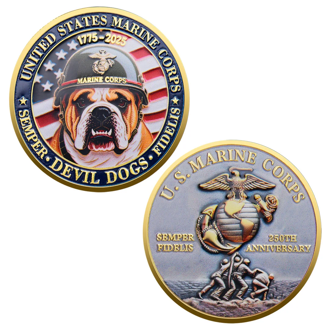 العملة التذكارية المطلية بالذهب للذكرى الـ 250، عملة مجموعة مشاة البحرية الأمريكية