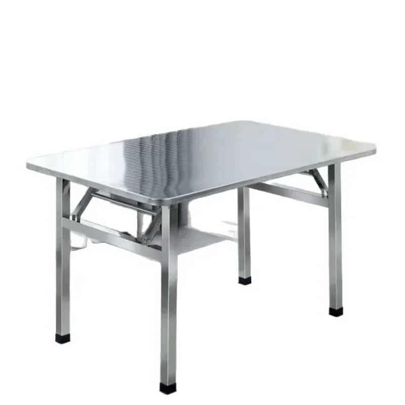 # Compact Square Wood Table Portable Dining Home Kitchen Furniture for Small Apartment Outdoor Market Stall