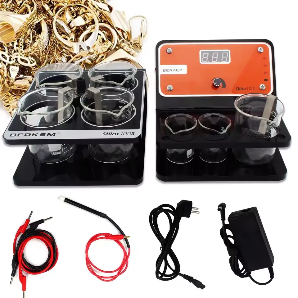 Small Pen-Type Electroplating Machine With Beaker: Gold/Silver/Copper Plating Kit – Professional Jewelry Processing Equipment