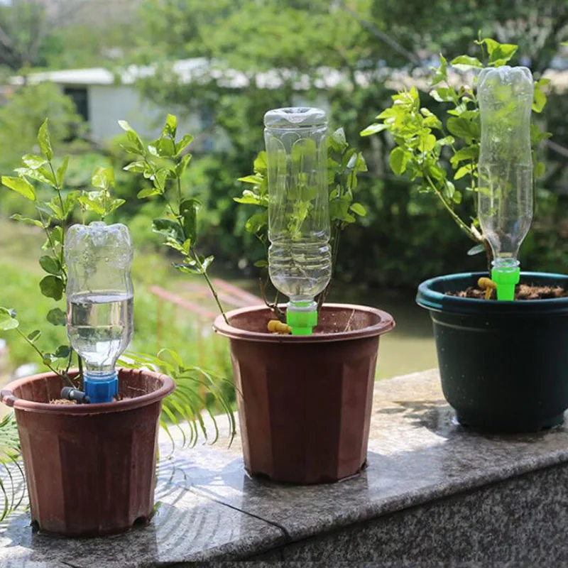 Self Watering Spike Adjustable Drip Irrigation System Watering Device With Slow Release Control Plants Auto Water Dripper Device