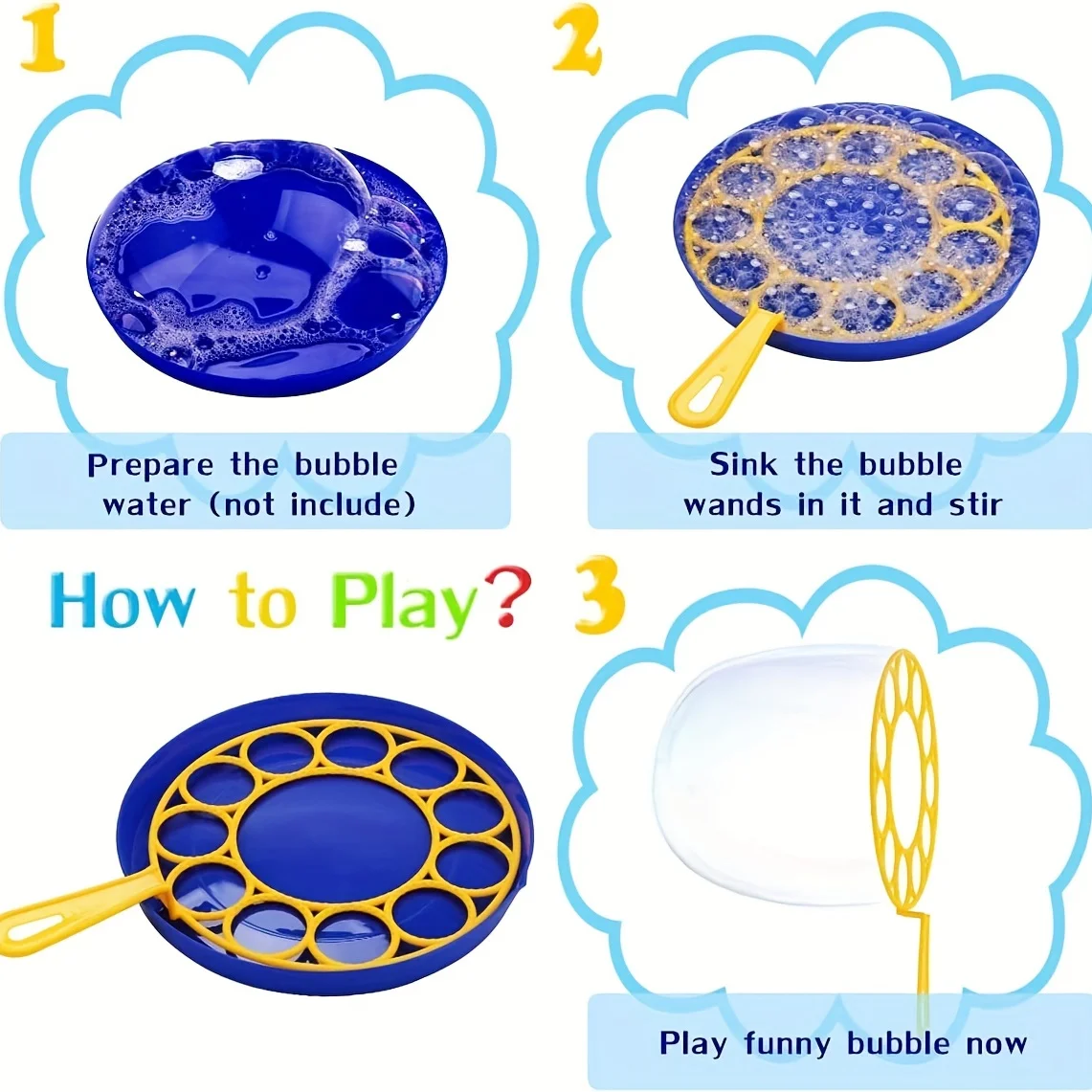 Kinderen Grote Bubbels Wand Kit Kids Speelgoed Fancy Bubble Circle Rekwisieten Ouder-Kind Interactie Rekwisieten Buiten Speeltijd Verjaardagsfeestje