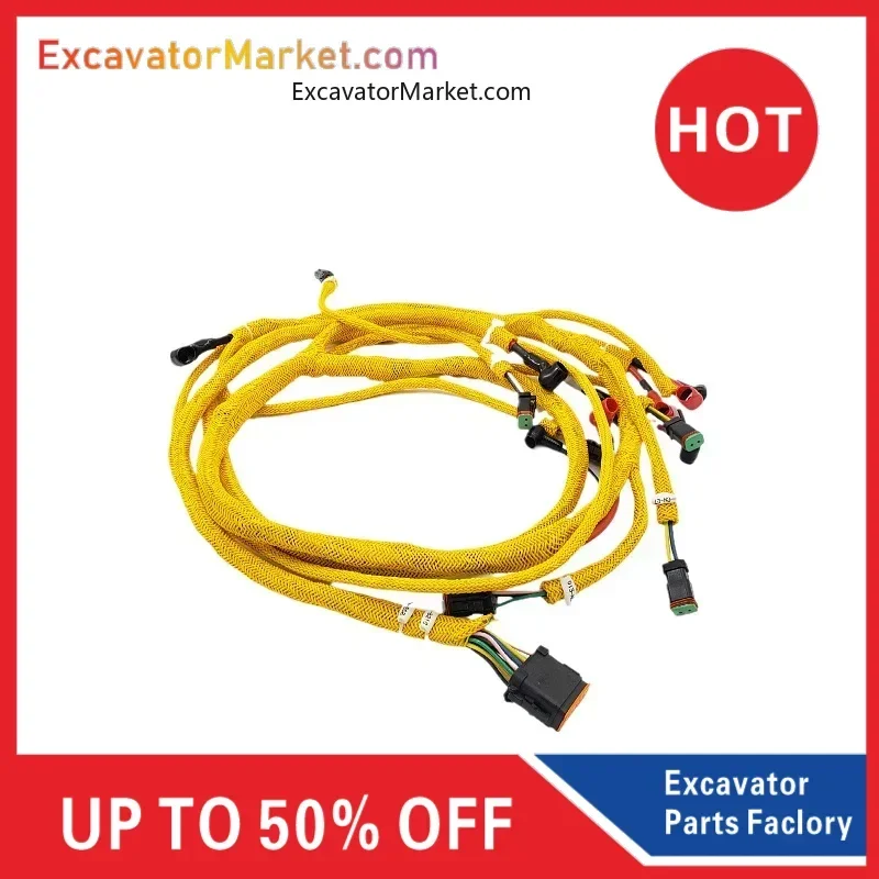 Excavator Parts For PC360-7 350-7 300-7 imported high-temperature resistant engine wiring harness excavator accessories