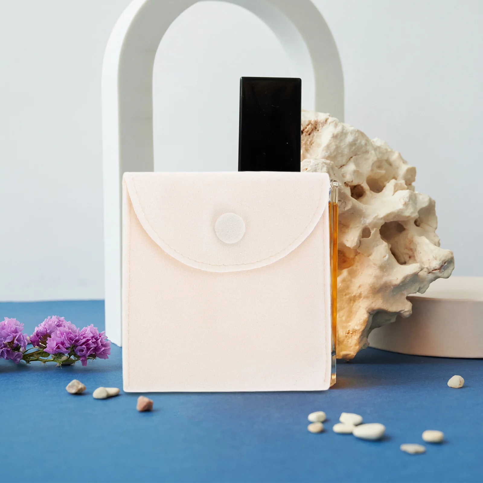 

3Pcs Snap Closure Jewelry Pouch Set Compact Travel Bag for Earrings Watches Coins Ring Holder Dust Proof Storage Pouch Soft