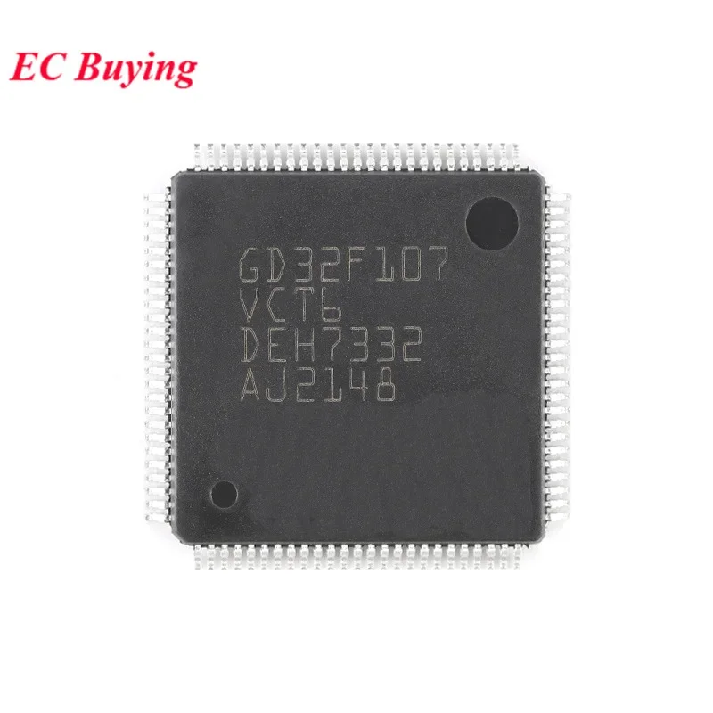 GD32F107VCT6 GD32F107 32F107VCT6 GD32F 107VCT6 LQFP-100 Cortex-M3 32-bit Microcontroller MCU IC Controller Chip New Original