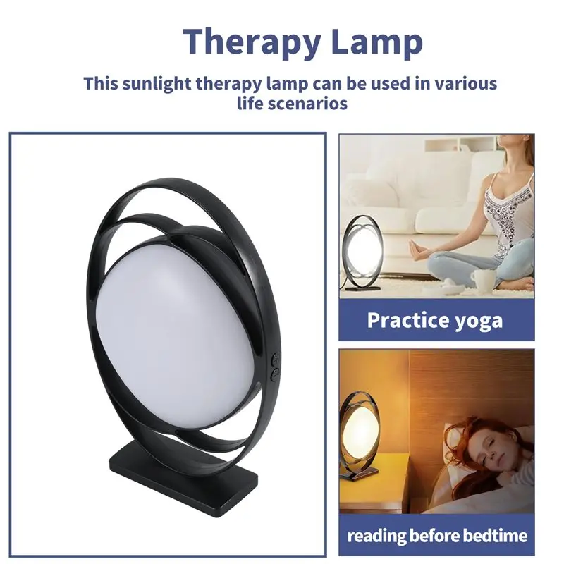 Exquisite-Light Therapy Lamp,10000 Lux UV-Free Therapy Light With 3 Color Temperatures, 5 Adjustable Brightness