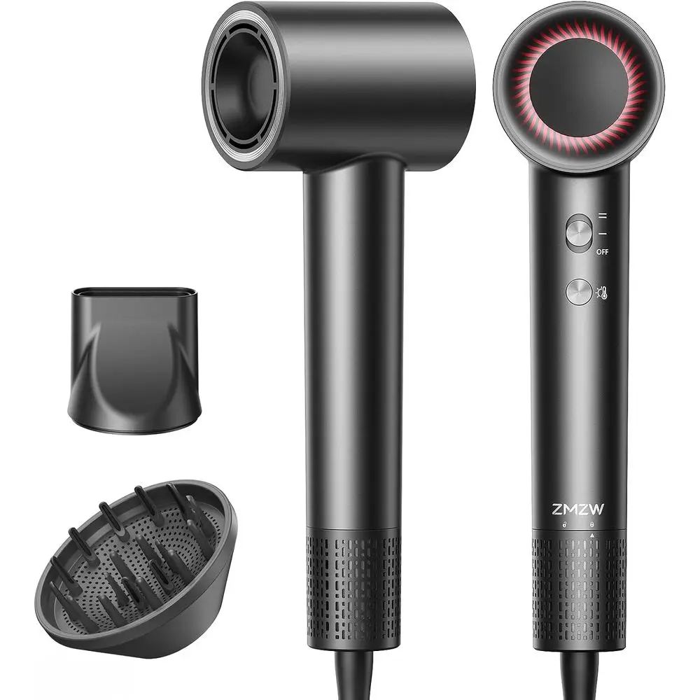 

Ultra-Fast 160,000 RPM Ionic Hair Dryer with Negative Ions, Smart Heat, Low Noise, Lightweight Design