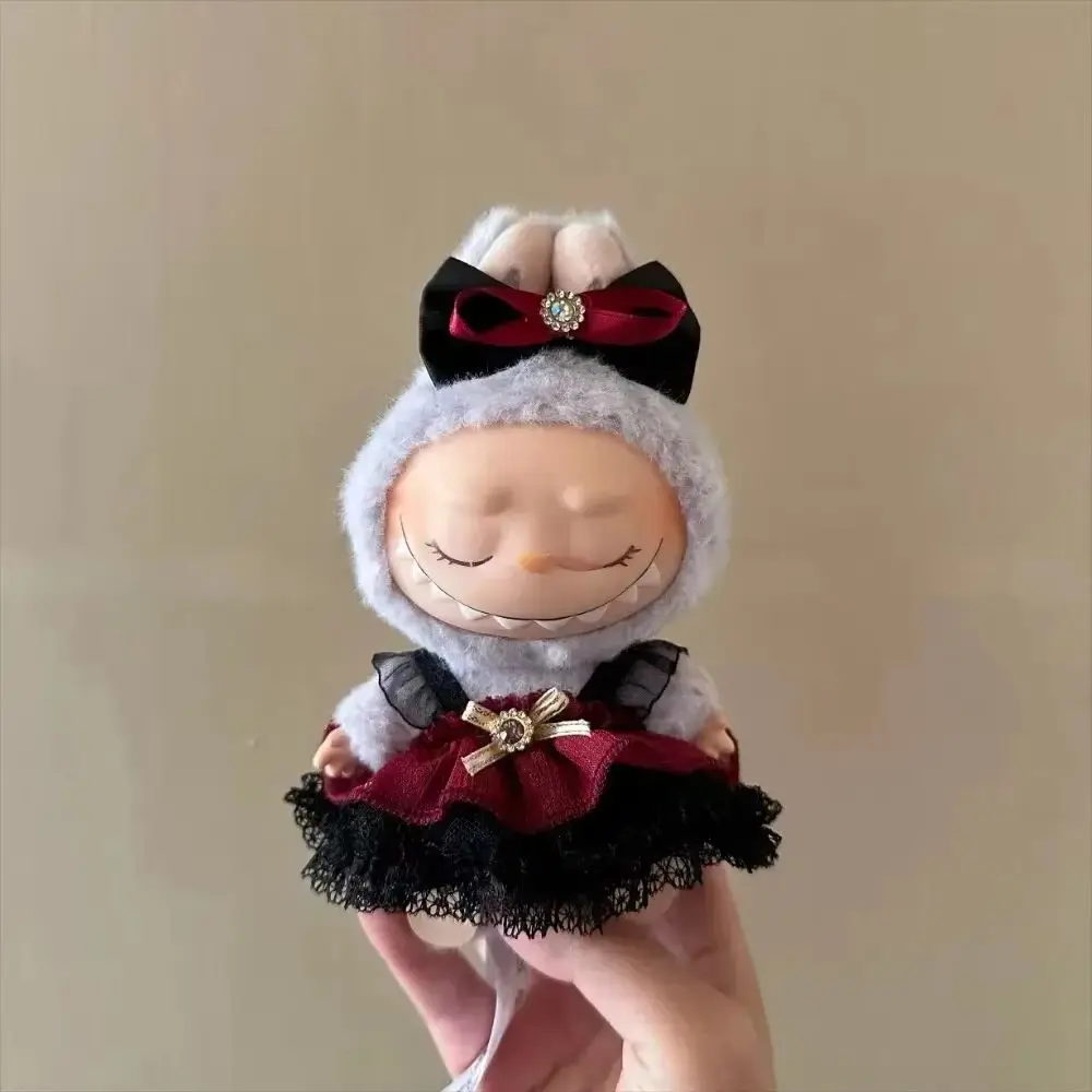 For Korea Kpop Exo Labubu Idol V2 Purple Dress Clothing Gift Mini Doll'S Clothes Outfit Accessories