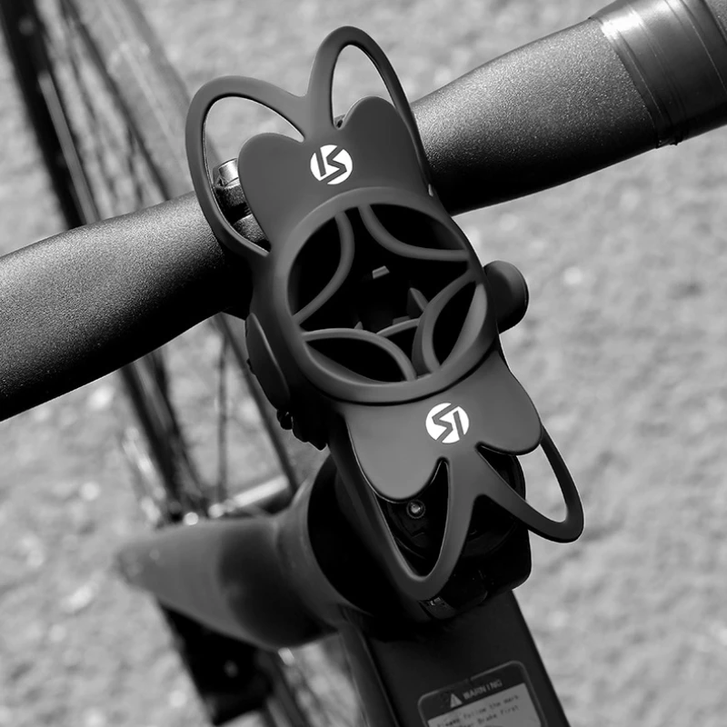 

Bicycle Anti-Shake Phone Holder Outdoor Anti-Scratch Silicone Pad Quick Release and Anti-Slip Fashionable Cycling Gear