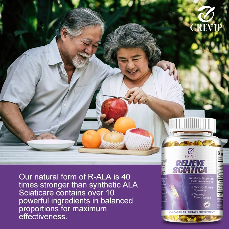 Sciatic Nerve Relief Supplement - Relieve Occasional Burning and Numbness in The Lower Back, Hips, Legs and Calves