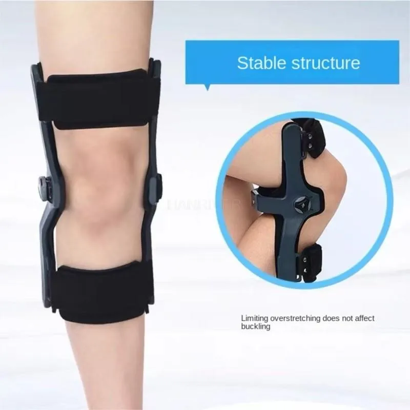 Knee hyperextension orthosis to correct knee hyperextension stroke, knee joint fixation brace, polio support