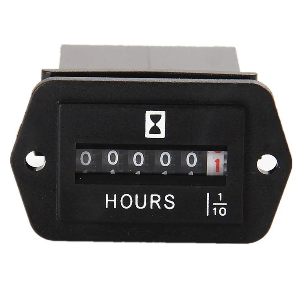 DC 6-80V Mechanical Hour Meter for Diesel Engine Generator Boat Motor Truck Tractor