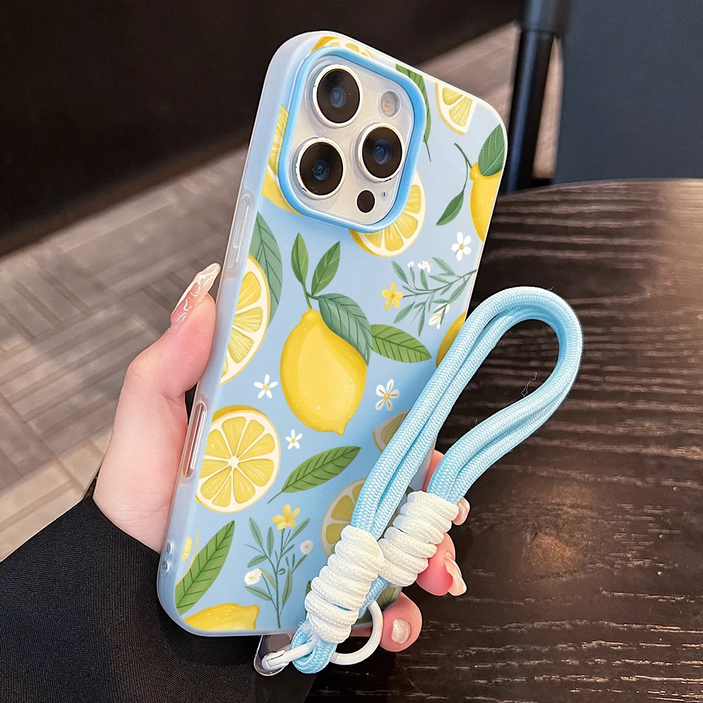 여름 레몬 젤리 질감 폰 케이스 (아이폰 17, 16, - Phone Cases With Straps 리뷰 및 가격