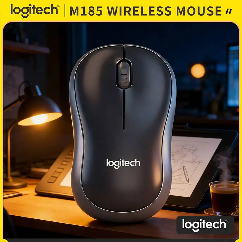 

Беспроводная мышь Logitech M185 Compact: Plug & Play, оптический сенсор 1000 DPI, дальность 10 м, 12 месяцев автономной работы, удобный и прочный дизайн
