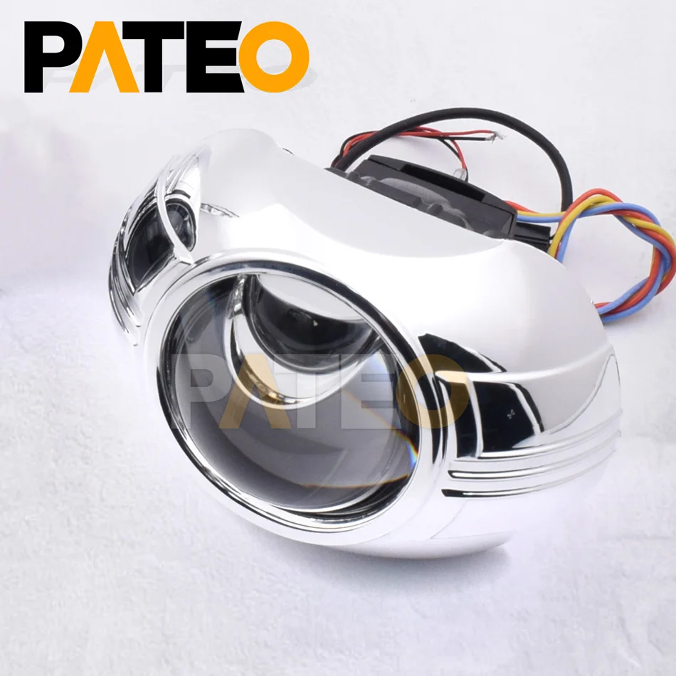 3 inch Hyperbolic Bi-led Projector Lenses H1 H4 H7 Motorcycle Headlight Tuning Matrix Driving Lamps LED Lights Restyling DIY