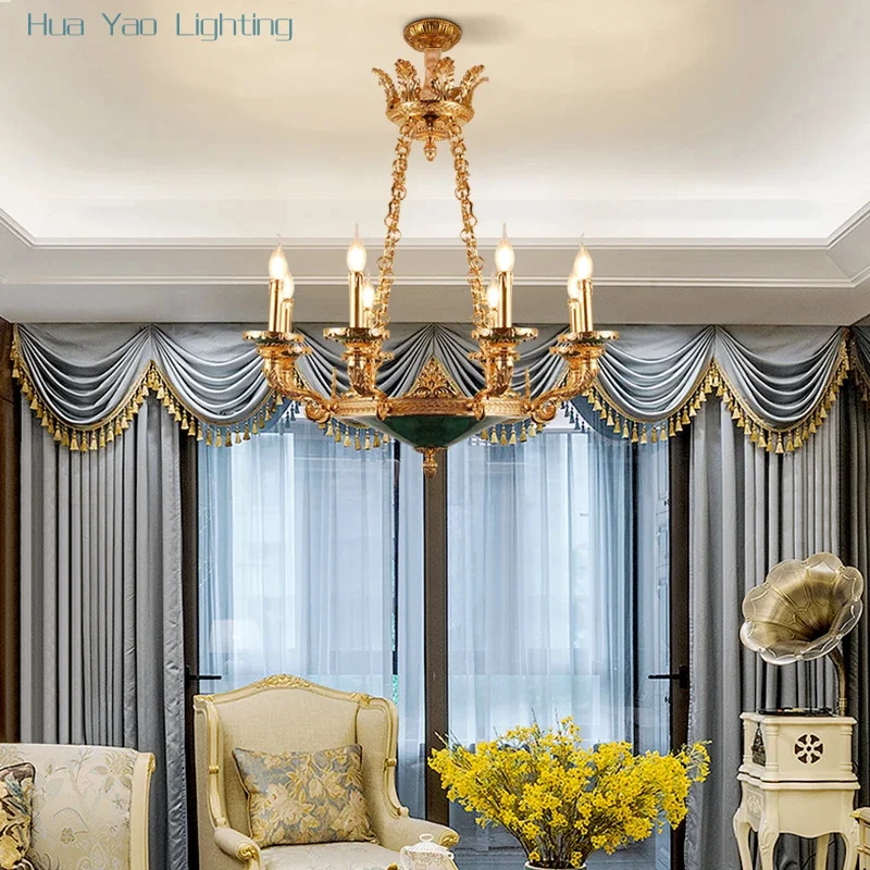Cheap Price French Style Led Pendant Light Modern Hotel Villa Home Decorationgold Chandelier
