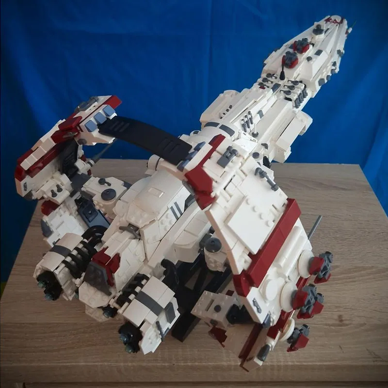 

MOC-227641 Новый круизерский класс, космический корабль, модель 4759, деталиMOC, креативные строительные блоки для мальчиков и детей на день рождения, игрушки, подарки