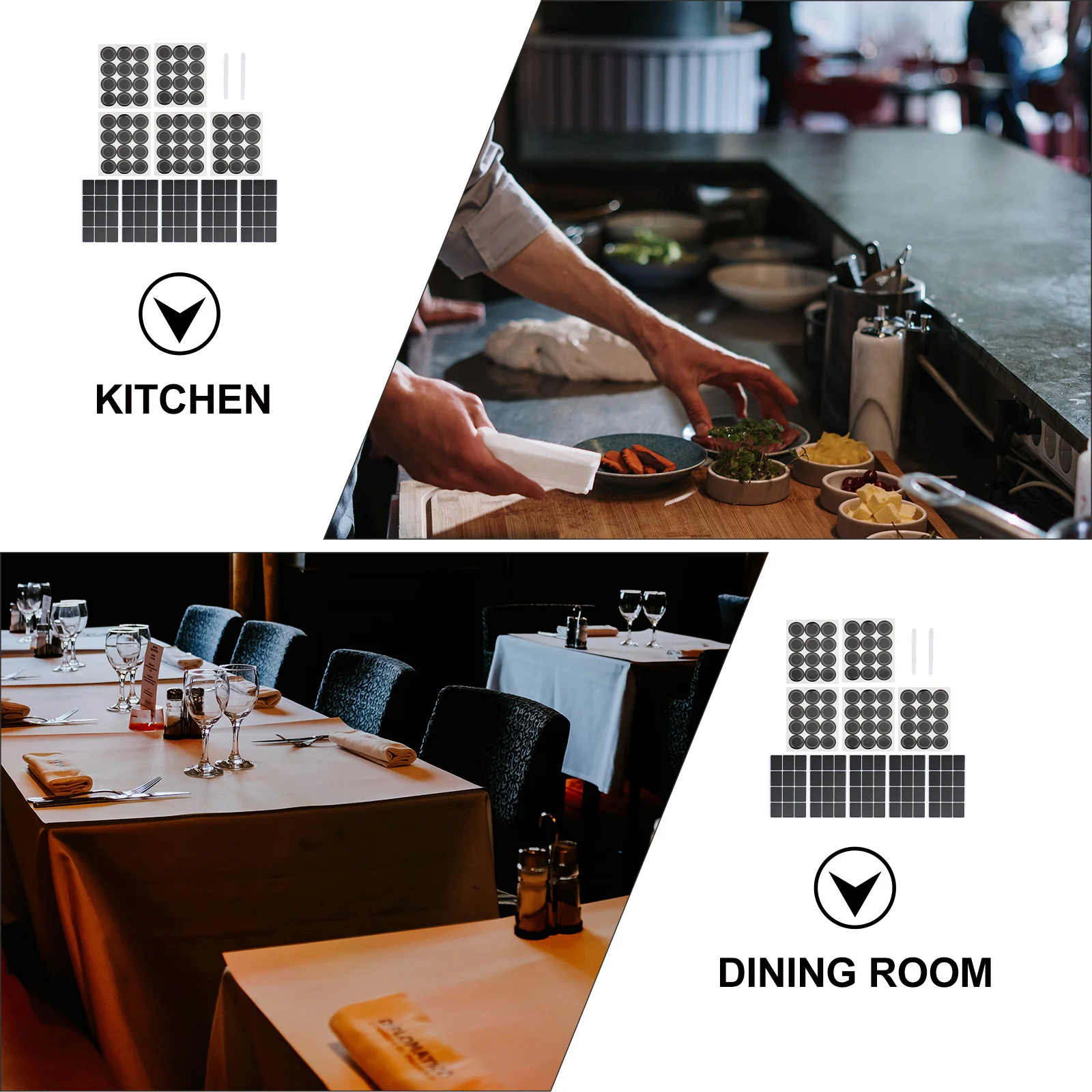 

1Set Waterproof Blackboard Stickers Self-Adhesive Labels for Bottles Containers Round Label Decals Packaging Labels Teaching