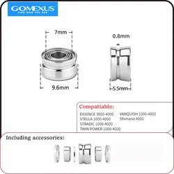 Gomexus Line Roller per Shimano Stella Twin Power Stradic Vanford Vanquish Soare Exsence Spinning Fishing Accessorio liscio
