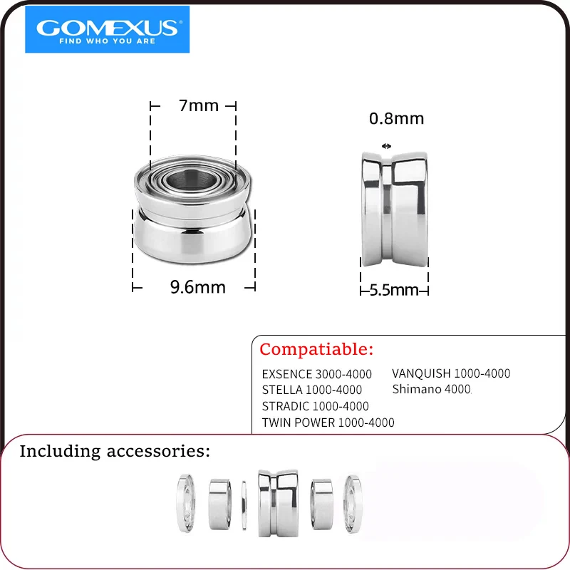 Rolka żyłkowa Gomexus do Shimano Stella Twin Power Stradic Vanford Vanquish Soare Exsence Spinning Fishing Smooth Accessory