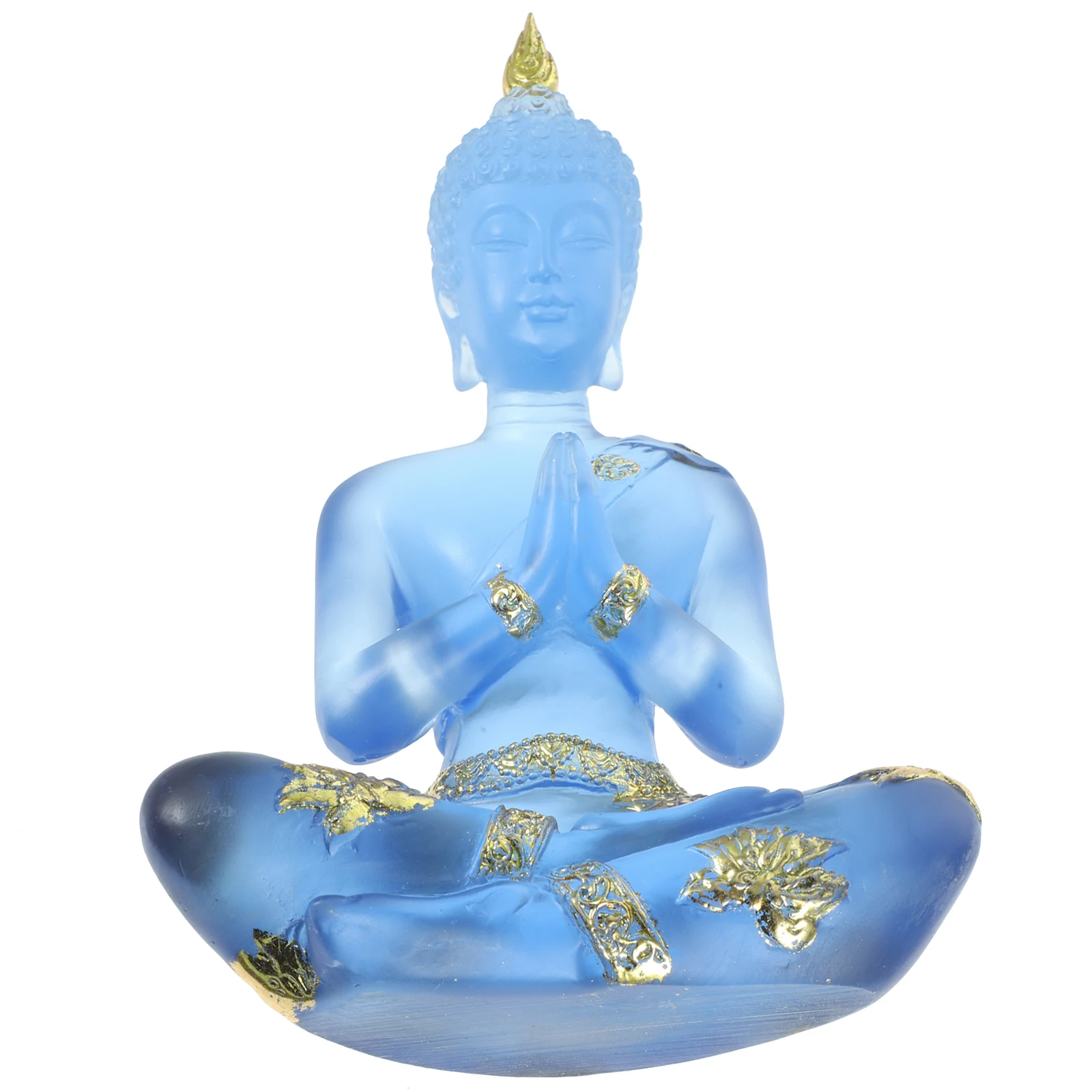 رائعة تايلاند بوذا تمثال الديكور الراتنج هدية دينية سطح المكتب زخرفة الرجعية تصميم الراتنج بوذا النحت #3