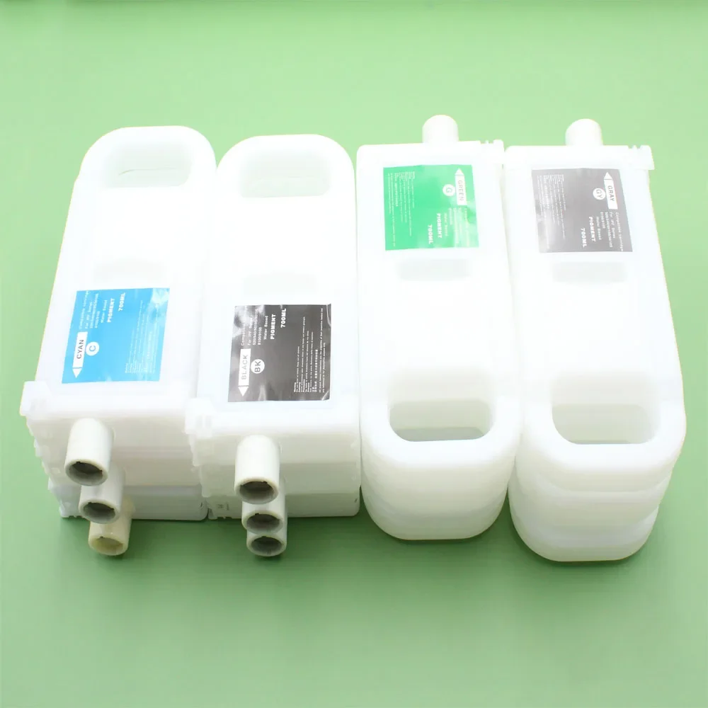 12Pcs 700ml PFI-701 Empty Refill Ink Cartridge With Chip For Canon iPF8000 iPF8100 iPF9000 iPF9100 iPF8110 iPF9110 PFI 701 Chips