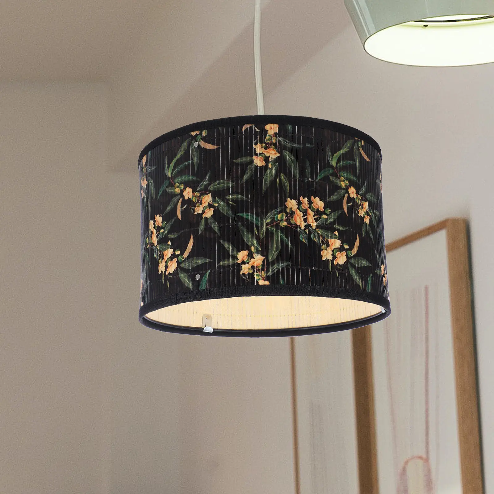 

Lampshade Cover Vintage Style Bamboo Decorative Shades Lighting Fixtures