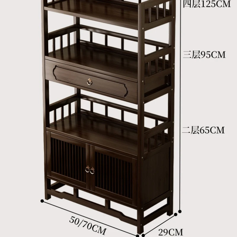رفوف تخزين المنزل خزانة أثاث المكاتب متعددة الوظائف غرفة المعيشة تخزين خزانة أثاث الخيزران الحديث Taquilla MHSNJ