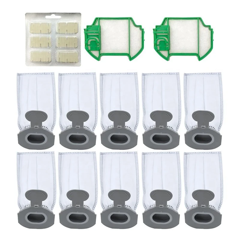 ملحقات المكنسة الكهربائية اللاسلكية ، Vorwerk Kobold VK7 FP7 ، 10 أكياس غبار ، 2 مرشحات مسبقة ، 1 أقراص العطر ، العصي