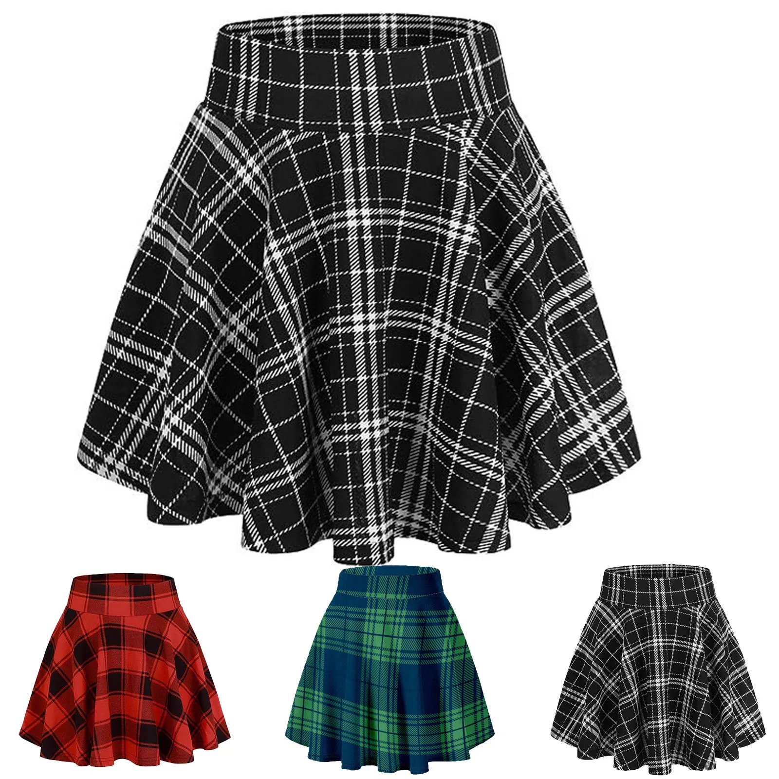 Womens Harajuku Punk Irregular Mini Pleated Skater Skirt Asymmetric Cutout High Waist Hip Hop Clubwear gothic harajuku skirt