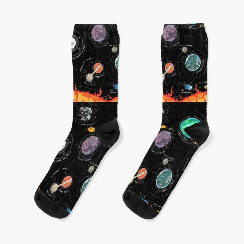 Outer Wilds System Socks gifts Lots custom winter Girl'S Socks Men's