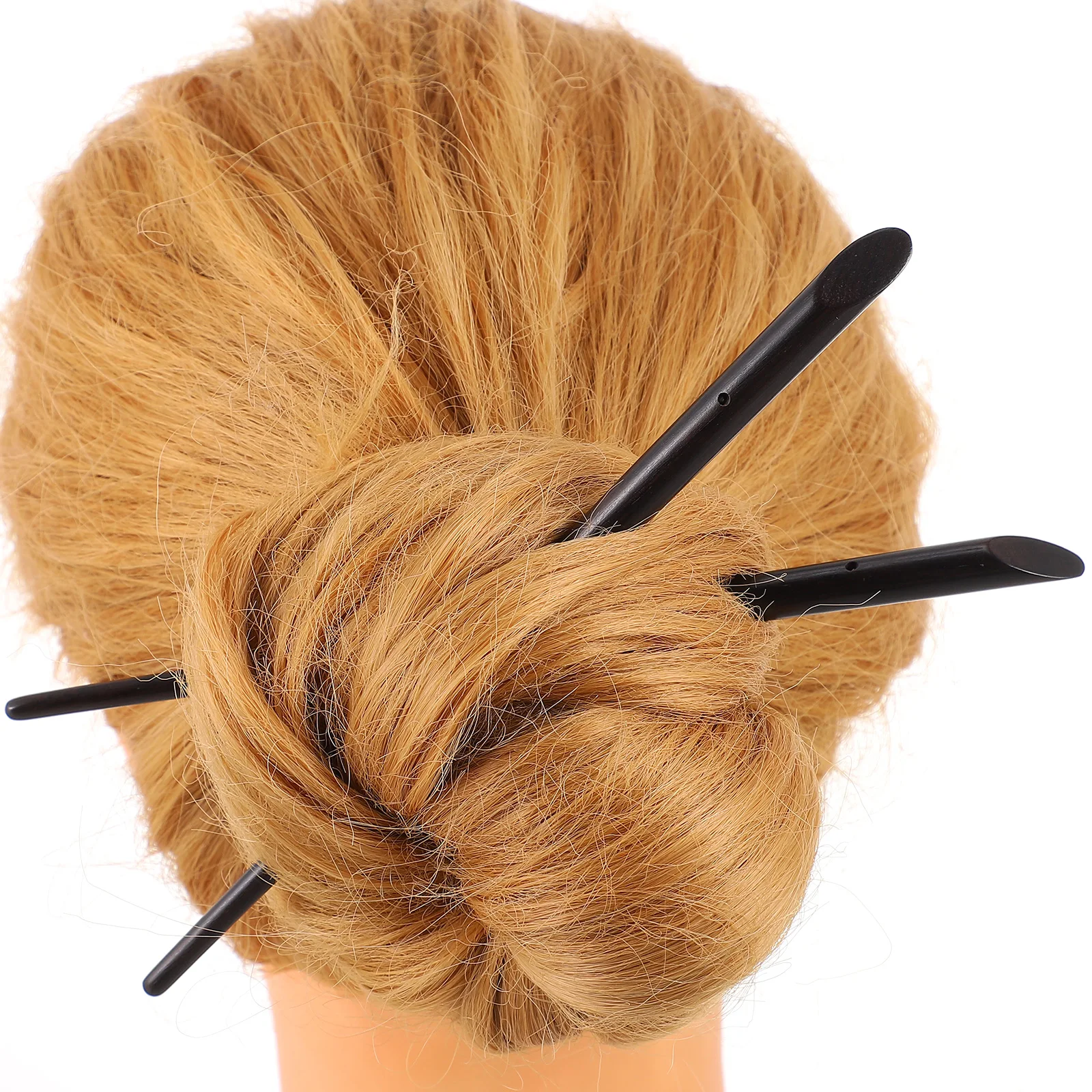 

2 шт. черные заколки для волос из эбенового дерева, длинные китайские винтажные вилки для волос в восточном стиле, украшение для прически на вечеринку, свадьбу, праздник