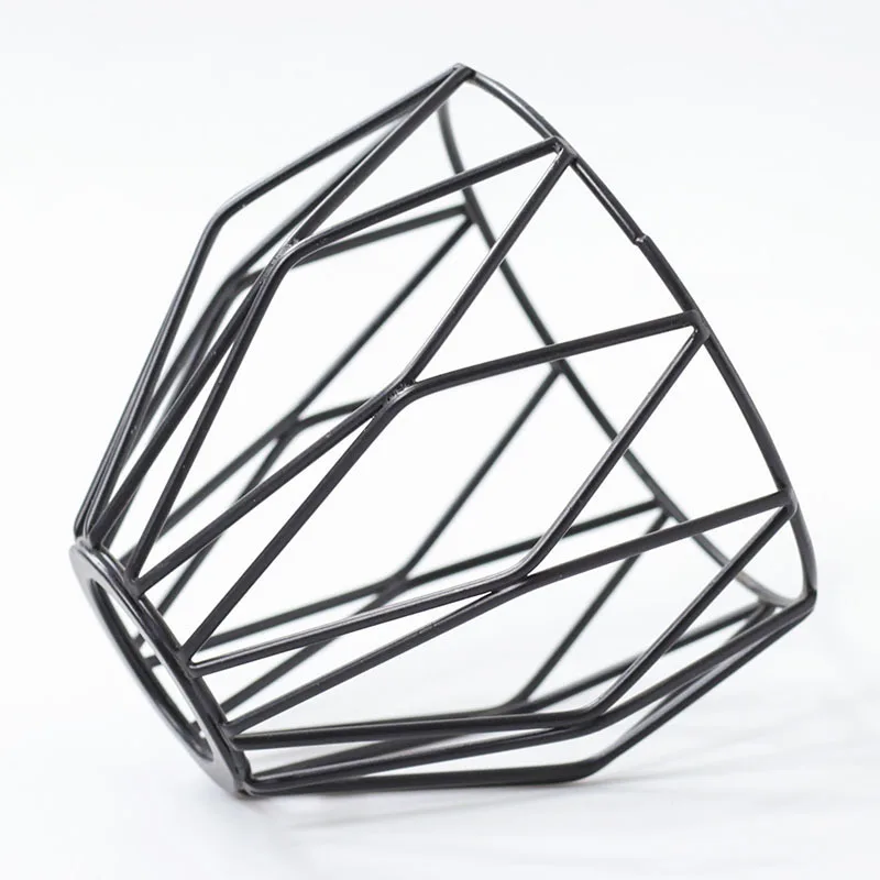 Minimalist Chandelier Diamond Lampshade Shell Wrought Iron Lampcover Coffee Shop Bar Corridor Lighting Accessories