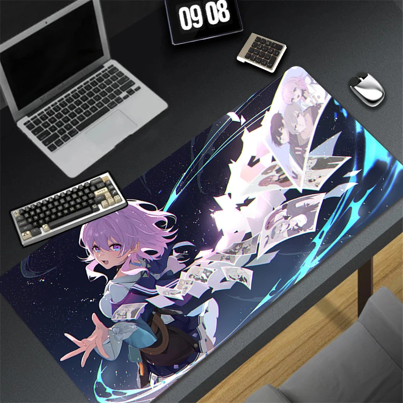 

Mouse Pad Laptop Game Honkai Star Rail Keyboard Pad Kawaii March 7th Gaming Desk Mouse Mat PC Anime Girl HD Print Mousepad Gift