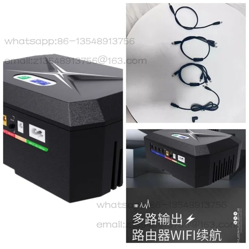 DC Mini UPS 100W 60000mAh multi-voltage output, suitable for router light cat monitoring