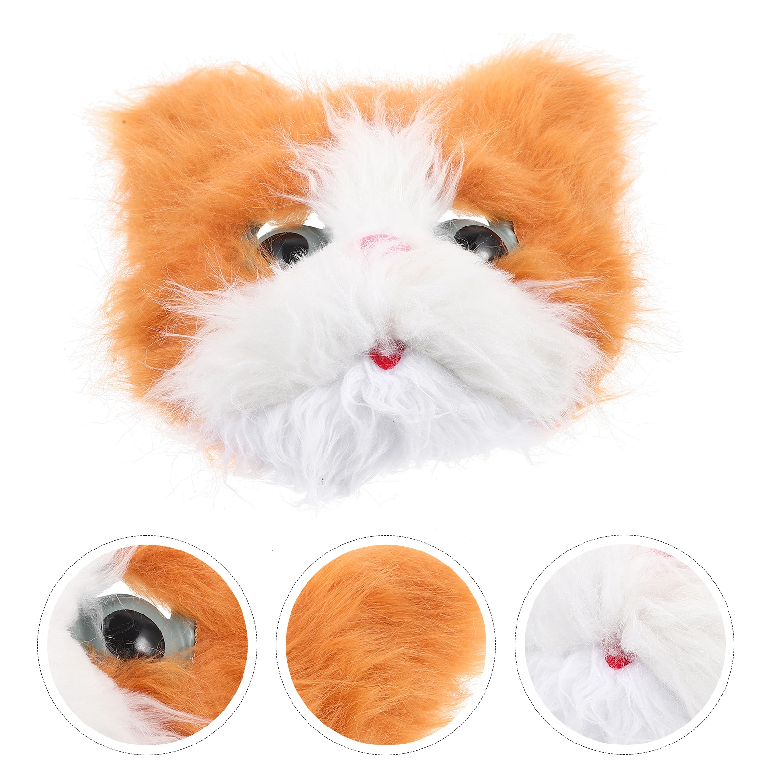 Maschera per gatti Maschere Decorazione facciale Cosplay Prom Halloween per adulti Capelli in plastica Festa in maschera Animale Kawaii