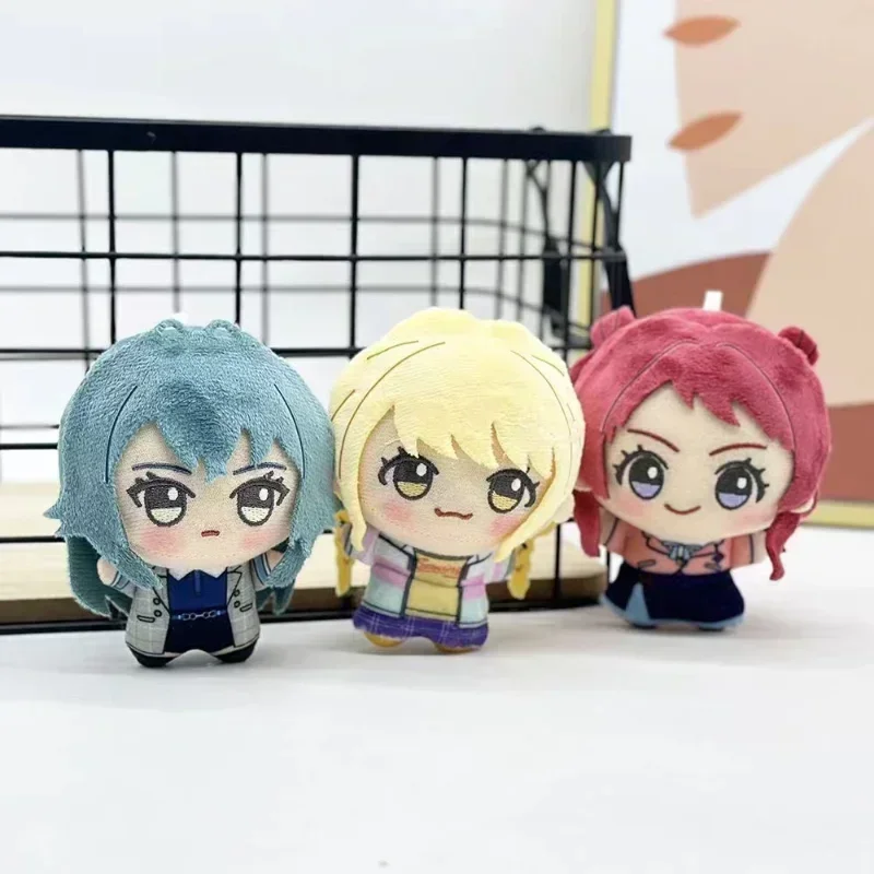 Anime IDOLM Plush Toys Saki Hanami Temari Tsukimura Kotone Fujita Cosplay Stuffed Dolls Plushie Pendant Christmas Gifts 12cm
