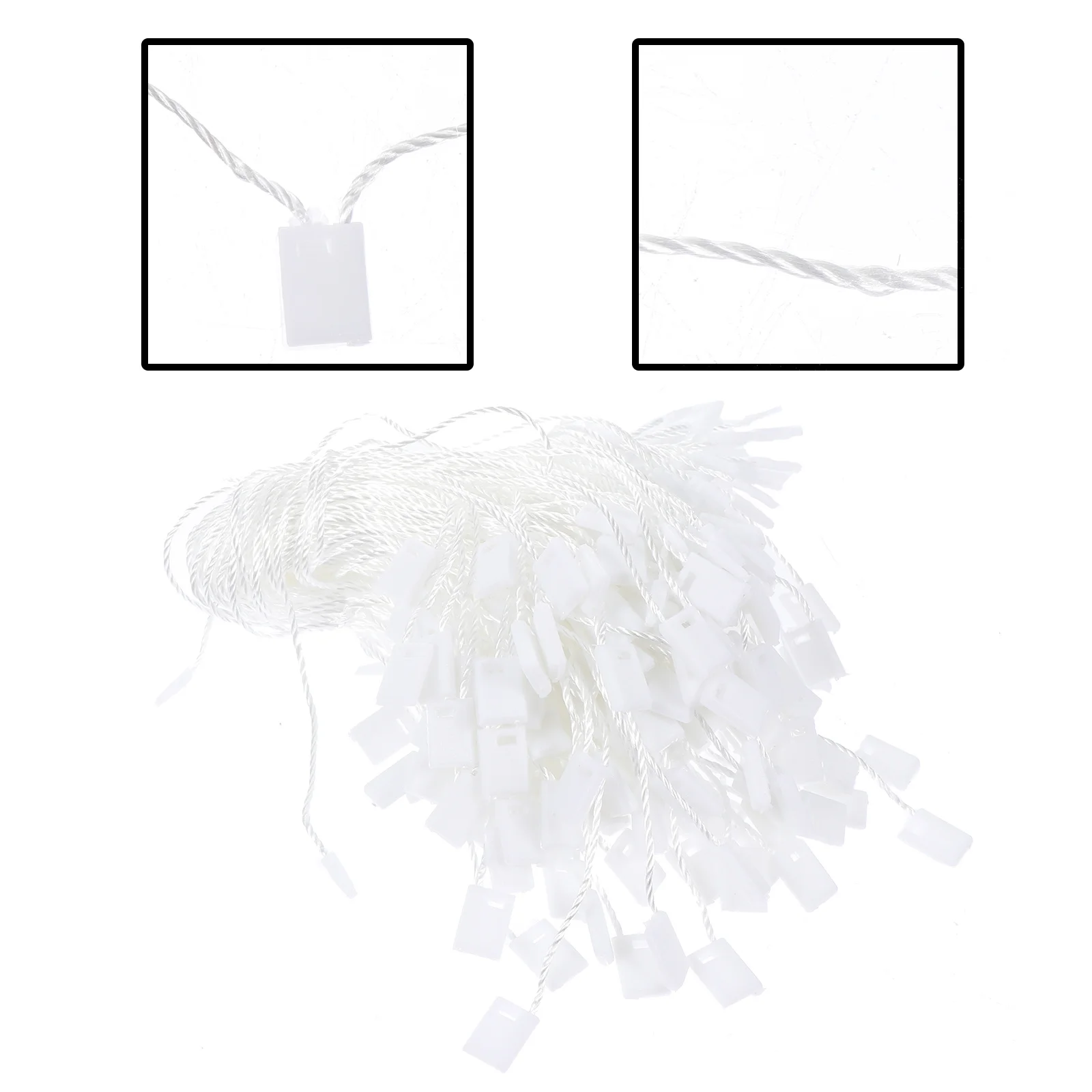 

1000Pcs Premium Tag Ropes Clothes Tag Ties Decor Hand Applied Fastener No Tools Required Gift Hanger Ropes Durable Use